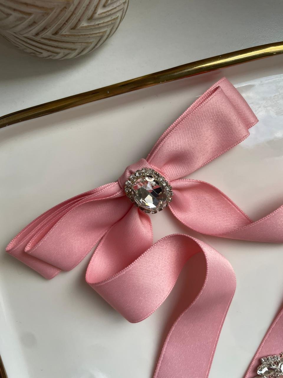 Laço personalizados zircônia rosa - Imagem 2