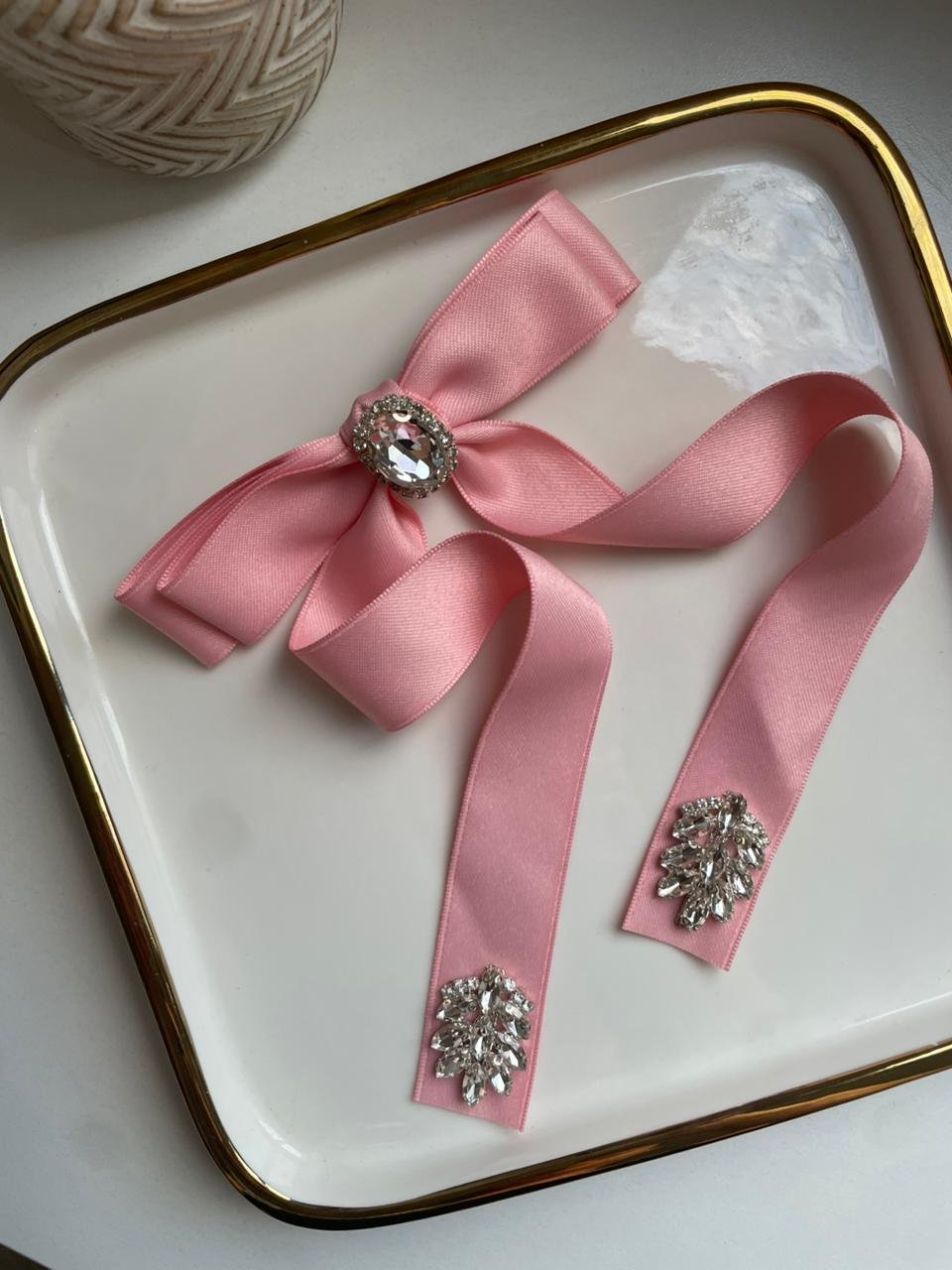 Laço personalizados zircônia rosa - Imagem 3