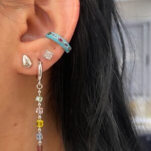 Mix 3 brincos e 1 piercing fake