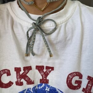 Colar Verde Militar Coração Amarração